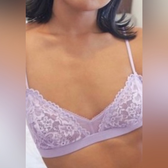 Savage X Fenty Purple Lace Bralette with Adjustable Straps - Picture 1 of 12